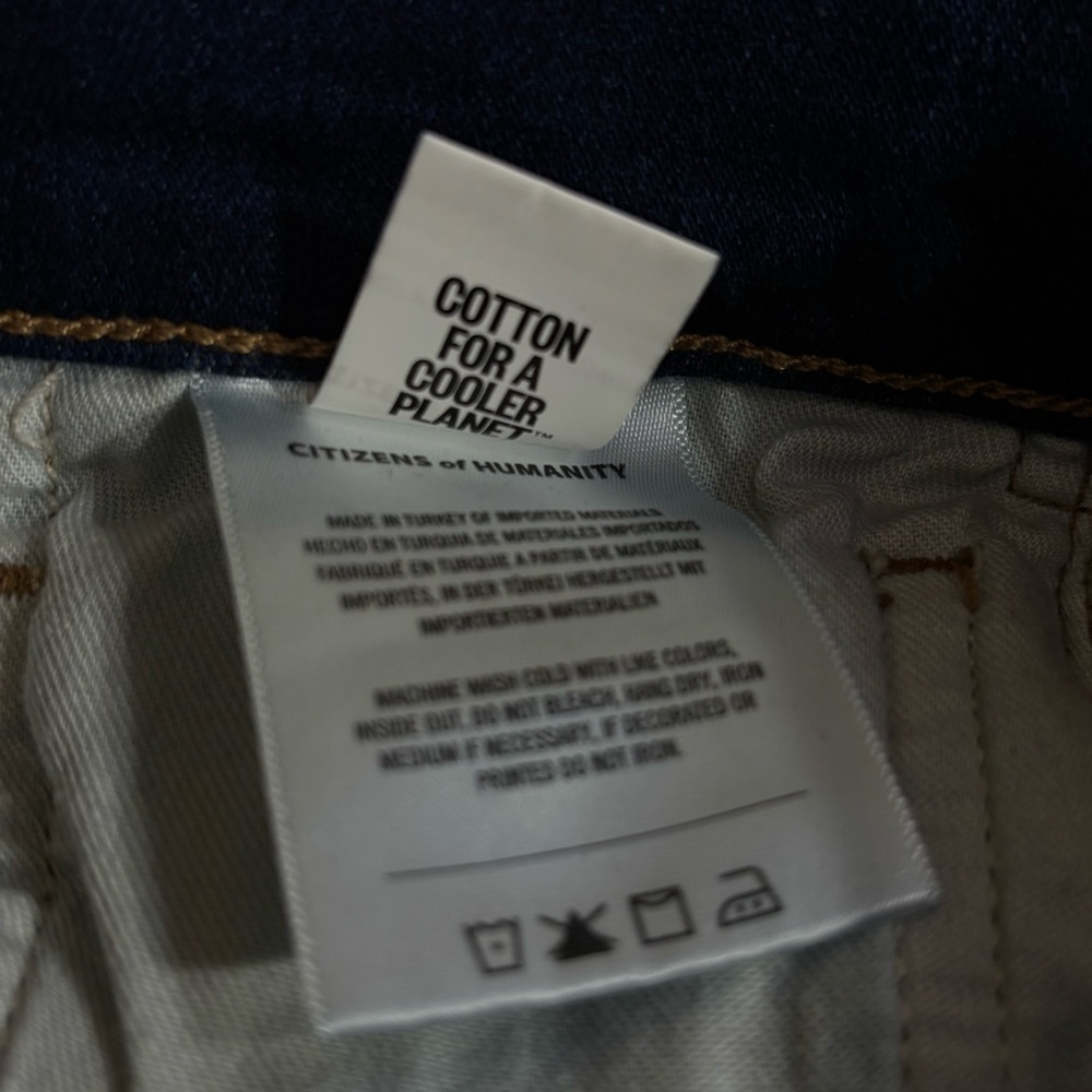 CITIZENS OF HUMANITY Sz 29 Premium Vintage Caia Dark Blue Straight-Leg Jeans - Picture 10 of 12